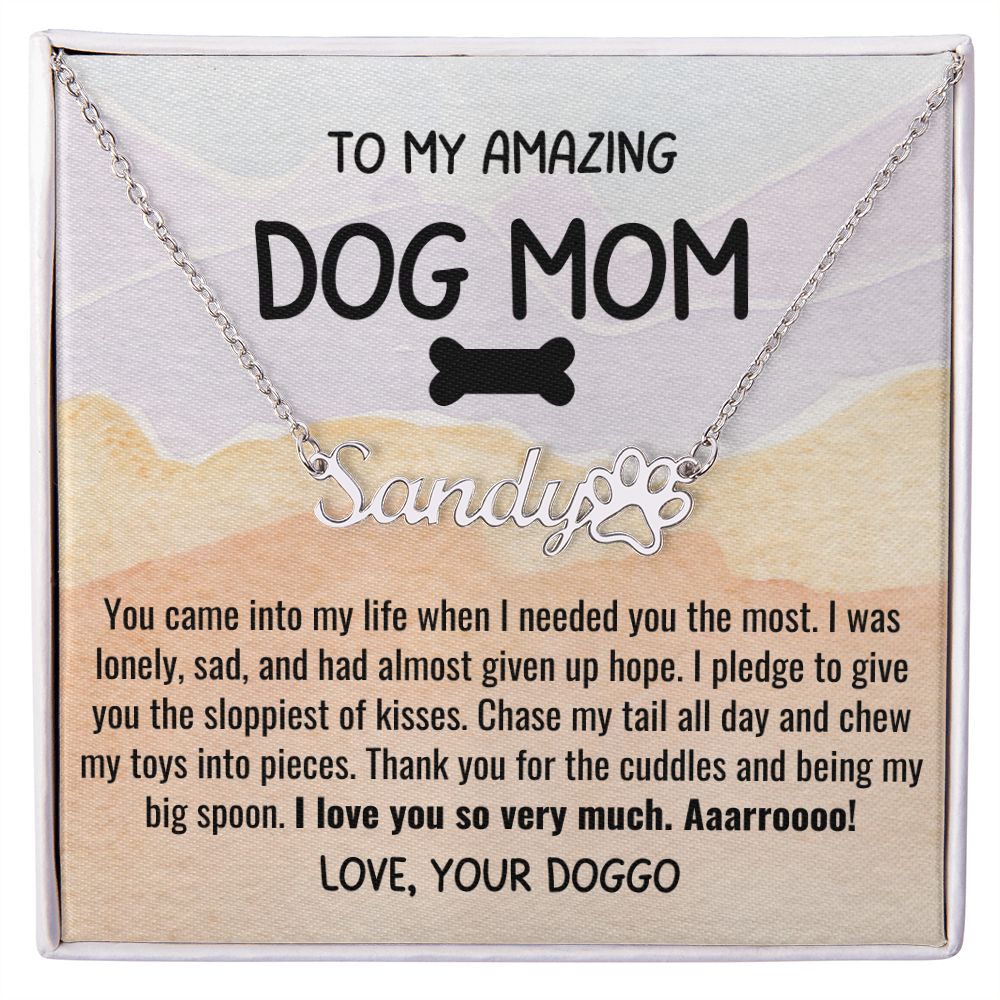 Dog mom hot sale necklace