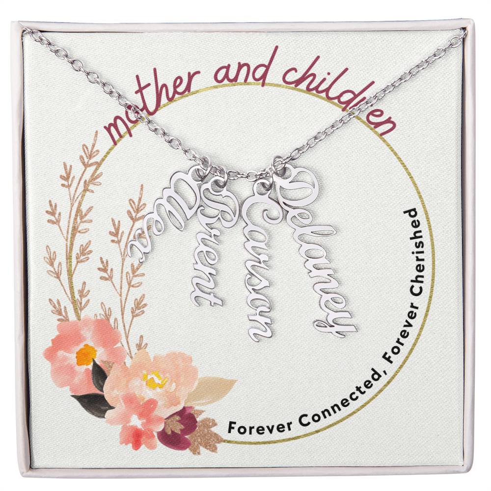 Children's name necklace for on sale mother