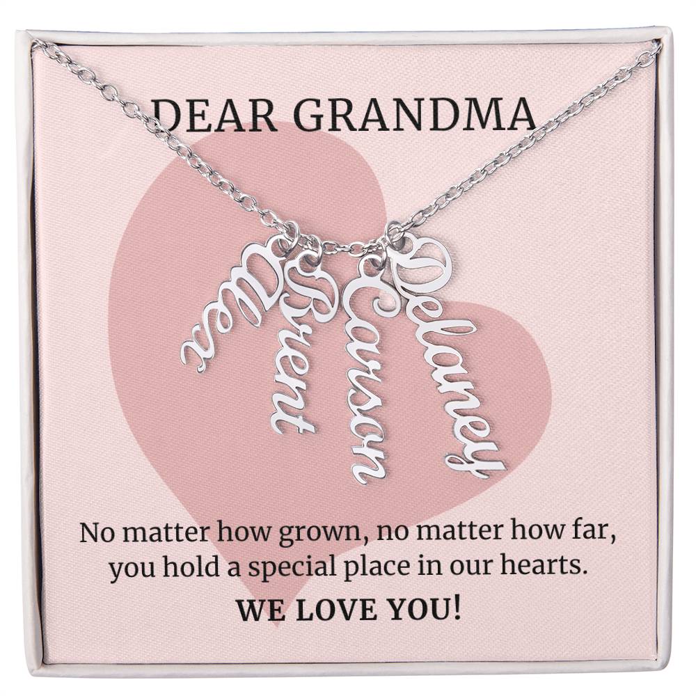 Name necklace for deals grandma