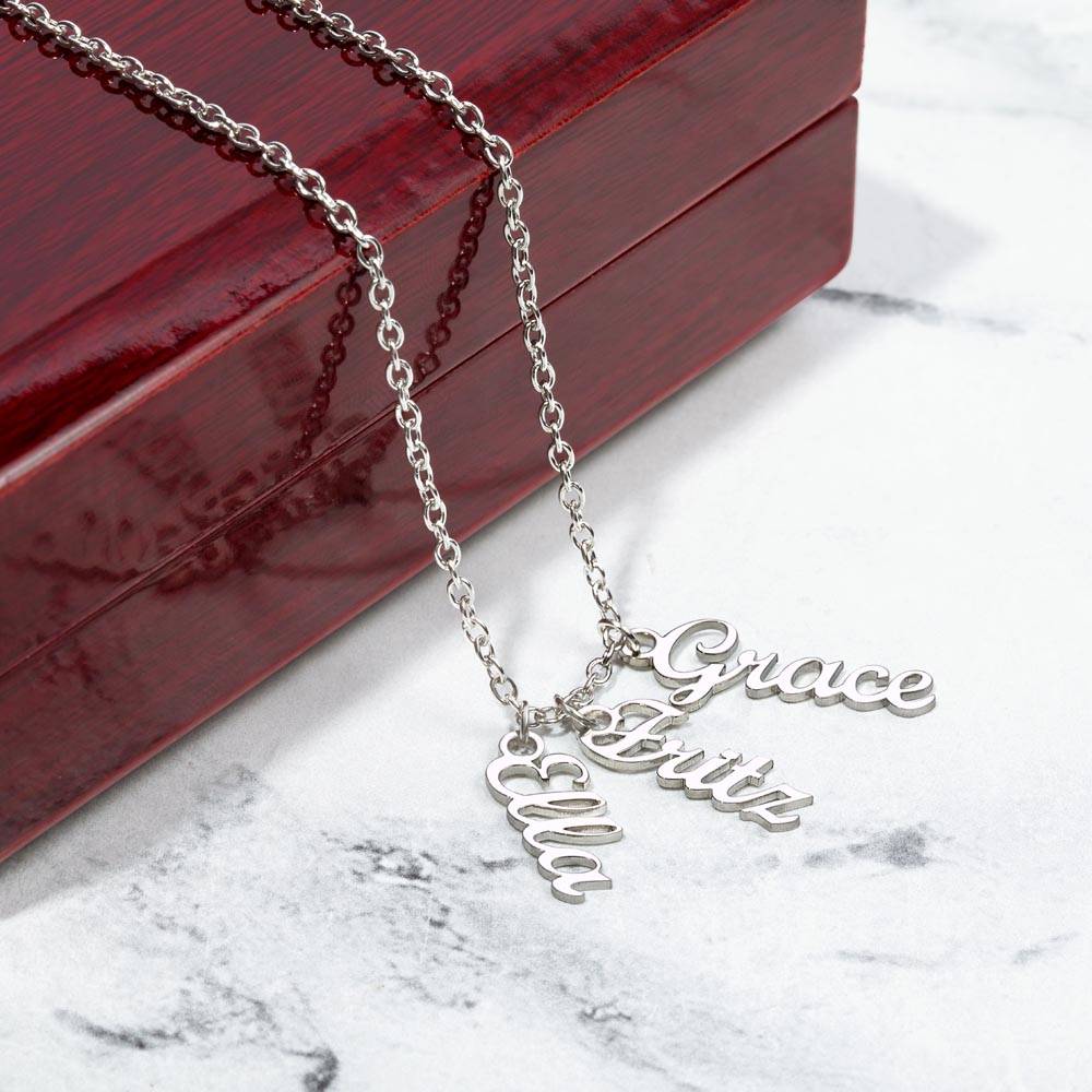 Grandchildren name necklace deals