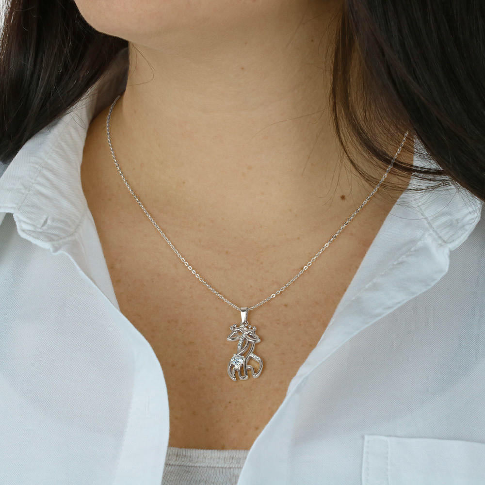 Gift to Daughter, You are my Miracle Giraffe Necklace