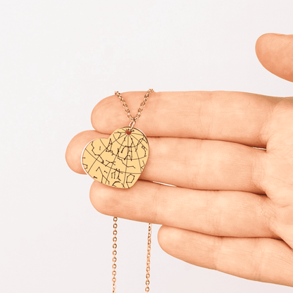 The Night We Met, Star Map Heart Pendant Necklace