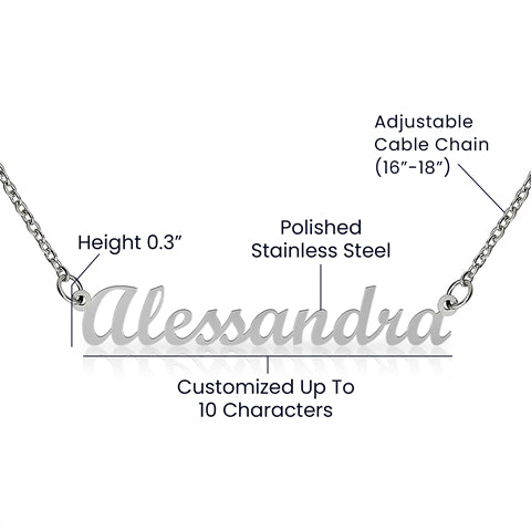 Celebrating Your New Name Custom Name Necklace for Transgender LGBTQ Pride Month Gift