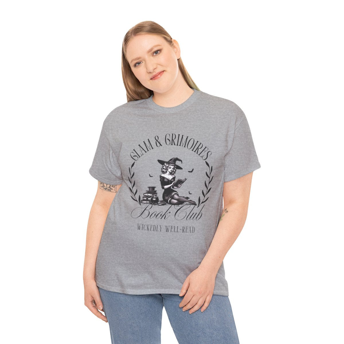 Halloween Bookish Witch, Glam & Grimoires Wicked Book Club Shirt