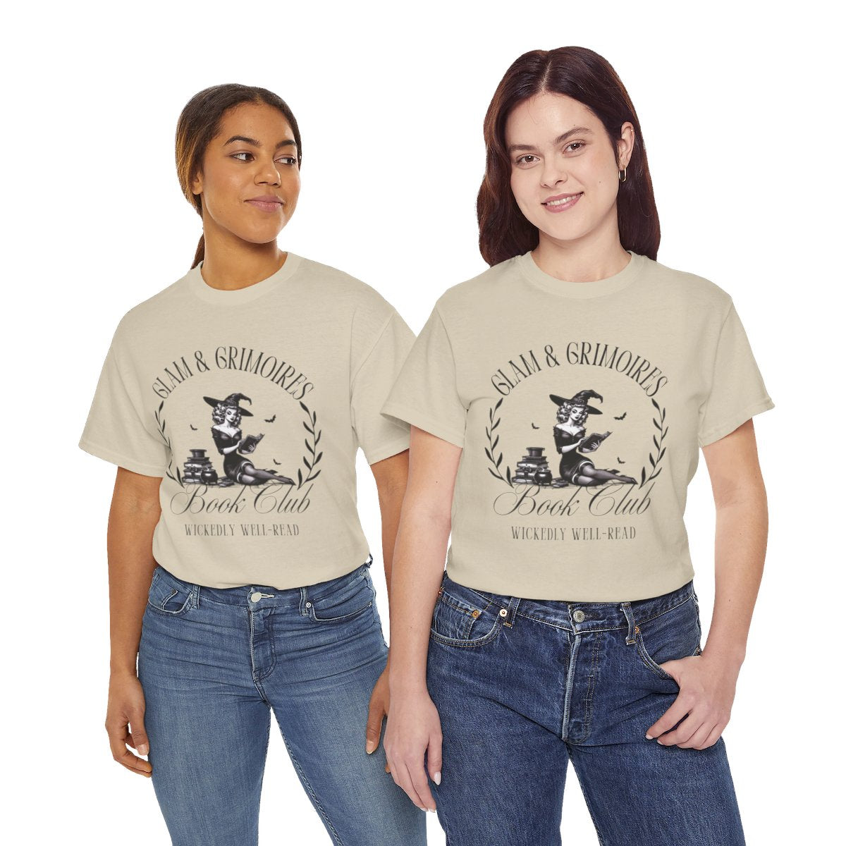 Halloween Bookish Witch, Glam & Grimoires Wicked Book Club Shirt