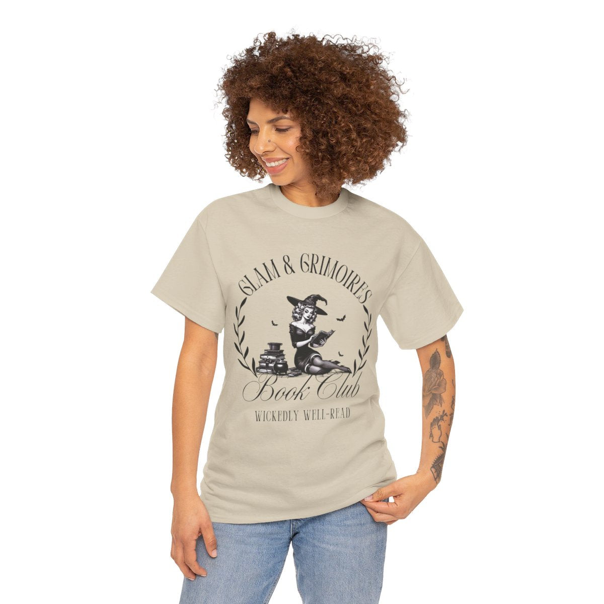 Halloween Bookish Witch, Glam & Grimoires Wicked Book Club Shirt