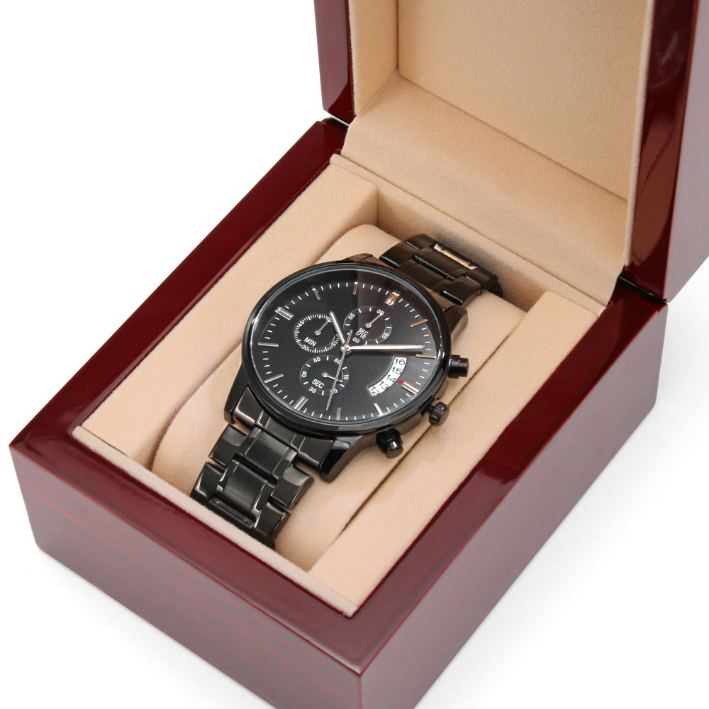 Custom engraved watches for him hot sale