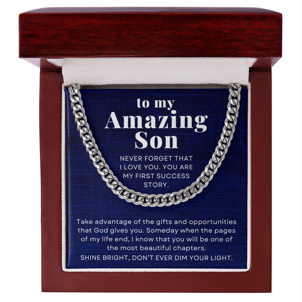 CPLJW to My Son Engraved Necklace Gifts from Mom Dad India | Ubuy