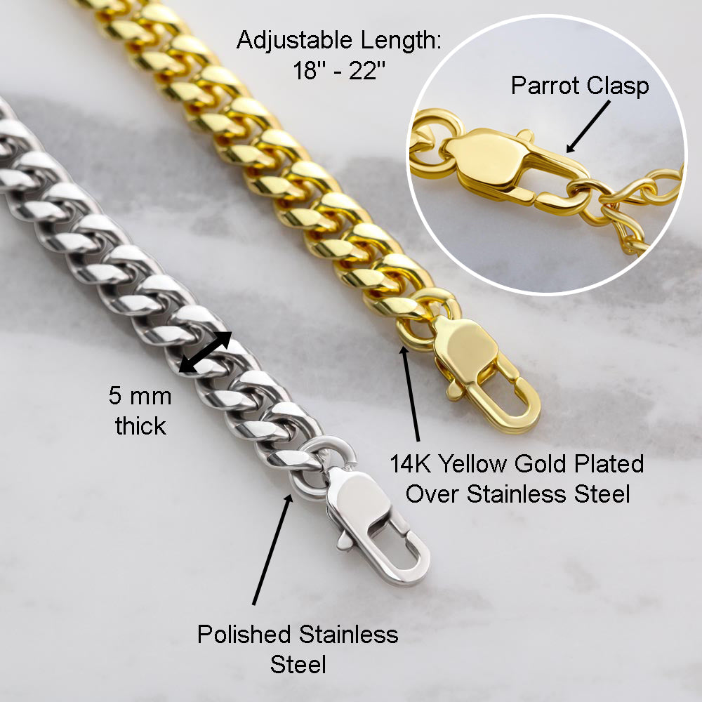 Best Birthday Gift for Husband from Wife, Husband Birthday Cuban Link Chain  | eBay